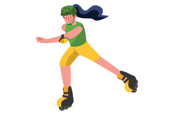  Rollerblading Extreme Sports Illustration