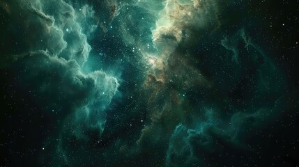 Obraz premium Nebulous Tranquility Background: Abstract Cosmic Scene