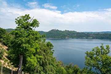 Fototapeta na wymiar View of a Lake in green nature