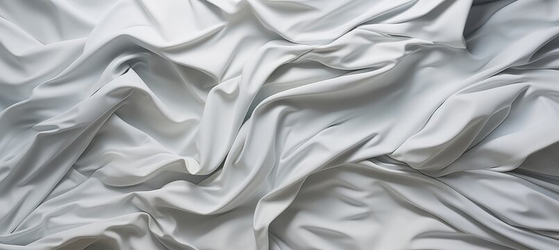 Photorealistic pastiche of white tissue with crumpled monotone texture and playful chalk features