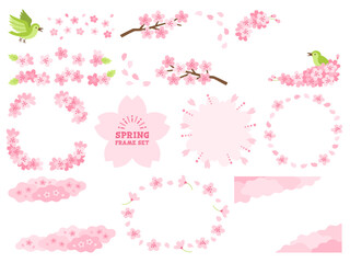 桜のフレームセット