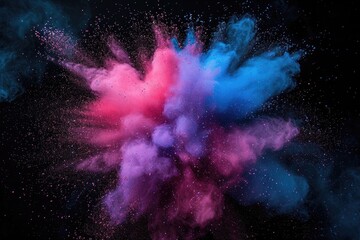 Explosion of Colored Paint