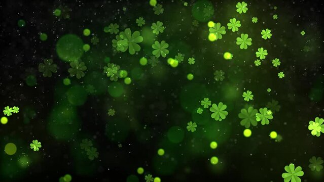 St Patrick's Day Background Animation with Seamless Loop
