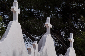 Sant Francesc Xavier cemetery, Formentera, Pitiusas Islands, Balearic Community, Spain