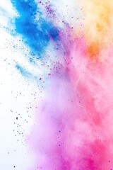 Obraz premium Colorful Paint Splashes - vibrant and lively