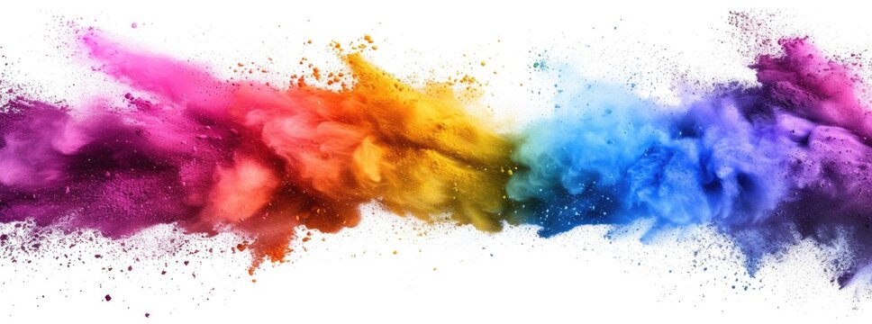 Colorful Paint Splatter Art