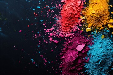 Colorful Paint Powder Explosion