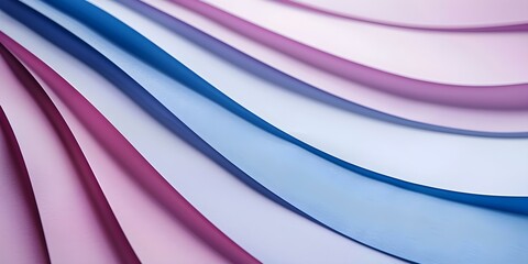 Elegant Curves of Colorful Paper Strips Unfolding