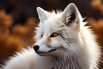 Fototapeta premium portrait of a fox. Generative AI