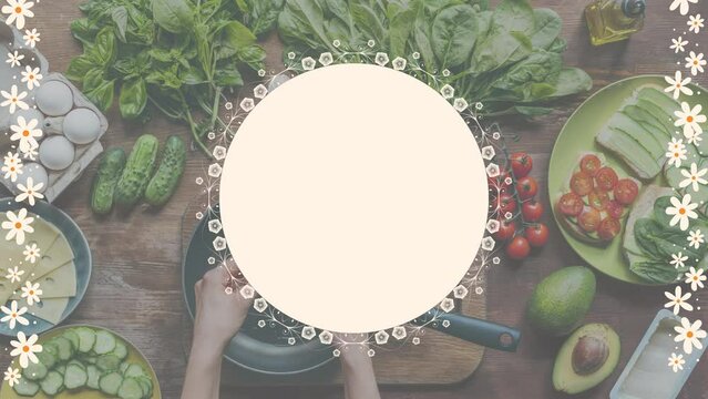 cooking vlog cover background