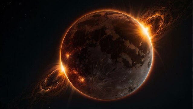 A globe enwrapped in magnetic majesty. Generative AI Video. ProRes LT 59.94 FPS available in 4K 16:9.