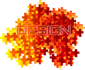 Logo, texture,
emblem on a white background.
A unique design made from a combination of colors and pixels, bright shades and stylish lettering.