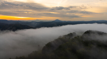 Fototapeta premium Nationalpark sächsische Schweiz Bilder aus dem Elbsandsteingebirge