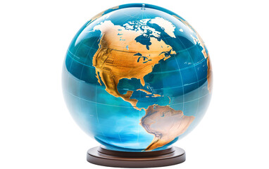 Globe with AR Technology Isolated on Transparent Background PNG.