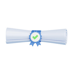 3D illustration of degree scroll