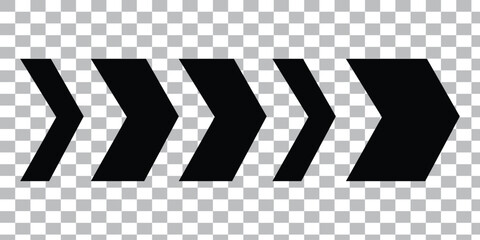 Dynamic moving arrow symbol with background