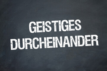 Obraz premium Geistiges Durcheinander 