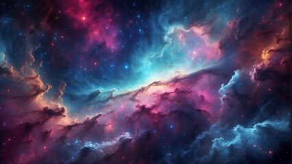 Fototapeta premium Beautiful cloud nebula, space galaxy, night sky, universe, astronomy, and supernova background wallpaper