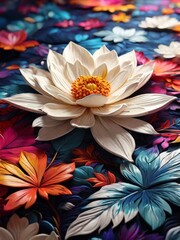 high quality colorful synthetic flower