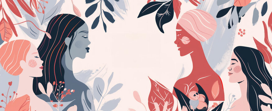 Girl Power Femininity and Strength Banner