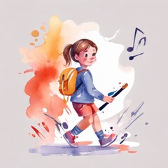 child music playing
