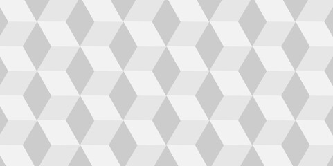Minimal modern cubes geometric tile and mosaic wall grid backdrop hexagon technology wallpaper background. White and gray geometric block cube structure backdrop grid triangle texture vintage design