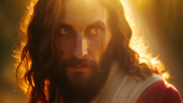 Sacred Illumination: Jesus in His Sacramental Robes. Generative ai