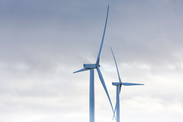 Onshore Wind turbine farm in Scotland, UK.