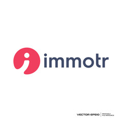 Letter i logo vector illustration