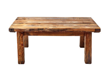 Fototapeta premium Wood table isolated on transparent background Generative Ai 