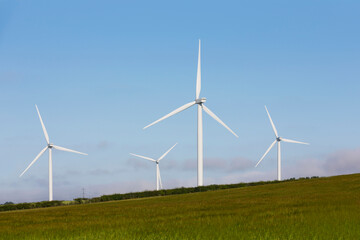 Fototapeta premium Wind turbine farm, UK.