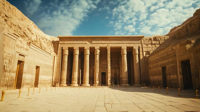 Timeless Beauty: Egypt's Iconic Temples. Generative ai