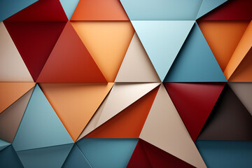 Abstract background of triangles. 3d illustration.