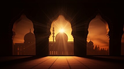 Islamic background photo. Mosque and shadows. Ramadan or kandil or laylat al-qadr or kadir gecesi or islamic background photo - obrazy, fototapety, plakaty