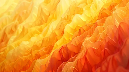 Poster An abstract background with vertical striped gradients in shades of orange and yellow, resembling a desert landscape © Color Crafts