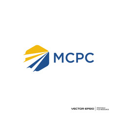 Abstract hexagon logo vector illustration