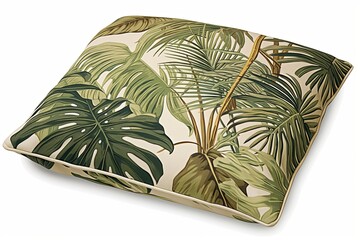 Tropical Plant Home Office Decors: Floor Cushion and Tree Branch D�cor