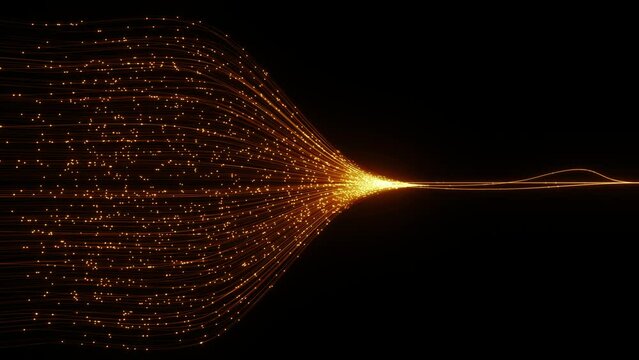 AI Model Training Deep learning  AI Acceleration Futuristic abstract background Energy Lines.