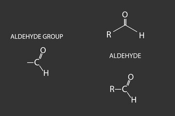 aldehyde acid molecular skeletal chemical formula	