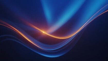 Abstract background with royal blue waves, gradient backdrop.