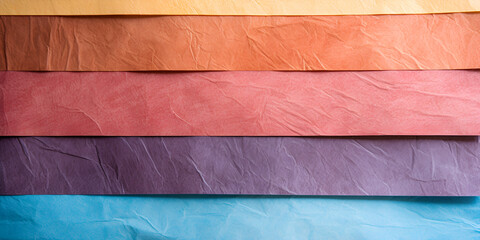 Colorful paper background. Close-up of colorful paper sheets