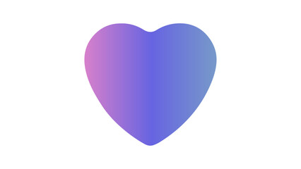 pink blue and purple gradient heart