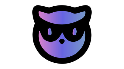 angry simple face vector illustration