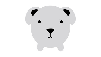 Fototapeta premium funny confused face illustration, cute confused elephant vector 