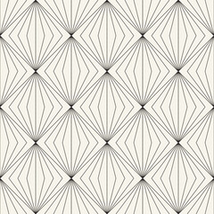 Vector seamless pattern. Repeating geometric elements. Stylish monochrome background design.