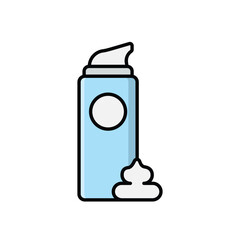 Shaving Cream icon vector stock illustration