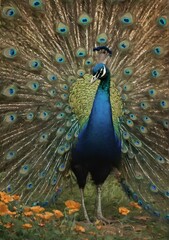 Obraz premium peacock with feathers