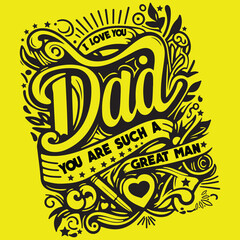 best dad slogan with father and son dog illustration