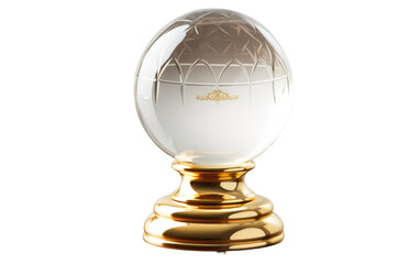 A white and gold object stands creating a stark contrast in colors. The object appears to be elegant and eye catching, with a touch of luxury. Isolated on a Transparent Background PNG.