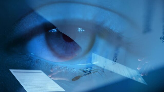 extreme close up human eye colorful eyeball human body part. 4k Macro Human Eye Background.